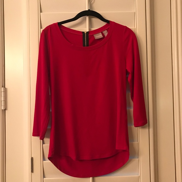 Chico's Outlet Hi Low Top Size 0 - Picture 1 of 3